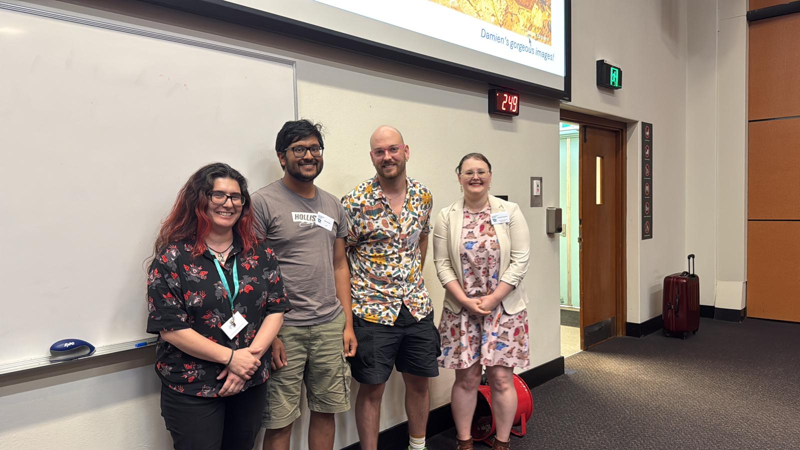 Recipients of top talks award